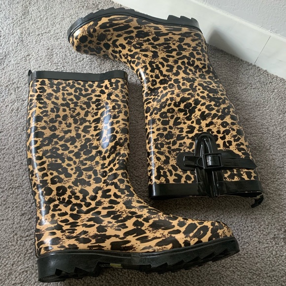Capelli of New York Shoes - Capelli of New York Fall Leopard Rainboots Size 7